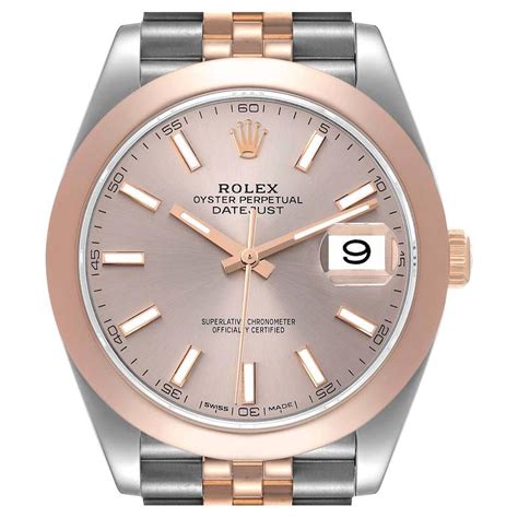 rolex datejust acciaio oro rosa usato